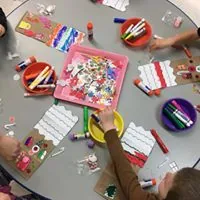Craft at preschool at Lessard Playschool