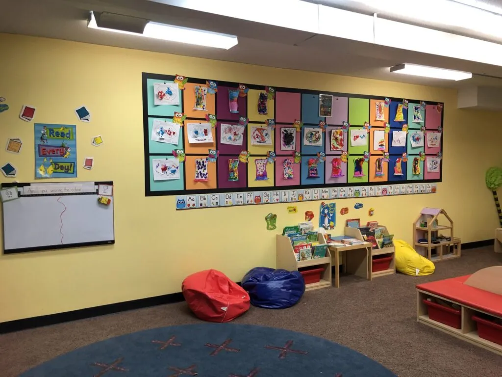 Kids artwork showcased at Lessard playschool preschool program